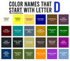 120 Colors That Start With D: Color Names, Hex, RGB, CMYK Codes