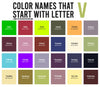 140 Colors That Start With V: Color Names, Hex, RGB, CMYK Codes