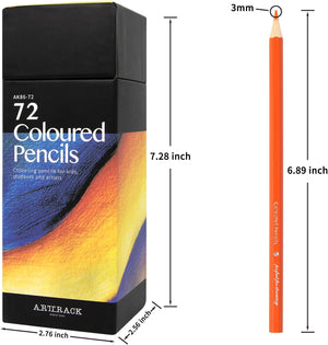 72-Colors Hexagon Oily Pencils Set for Artists and Students