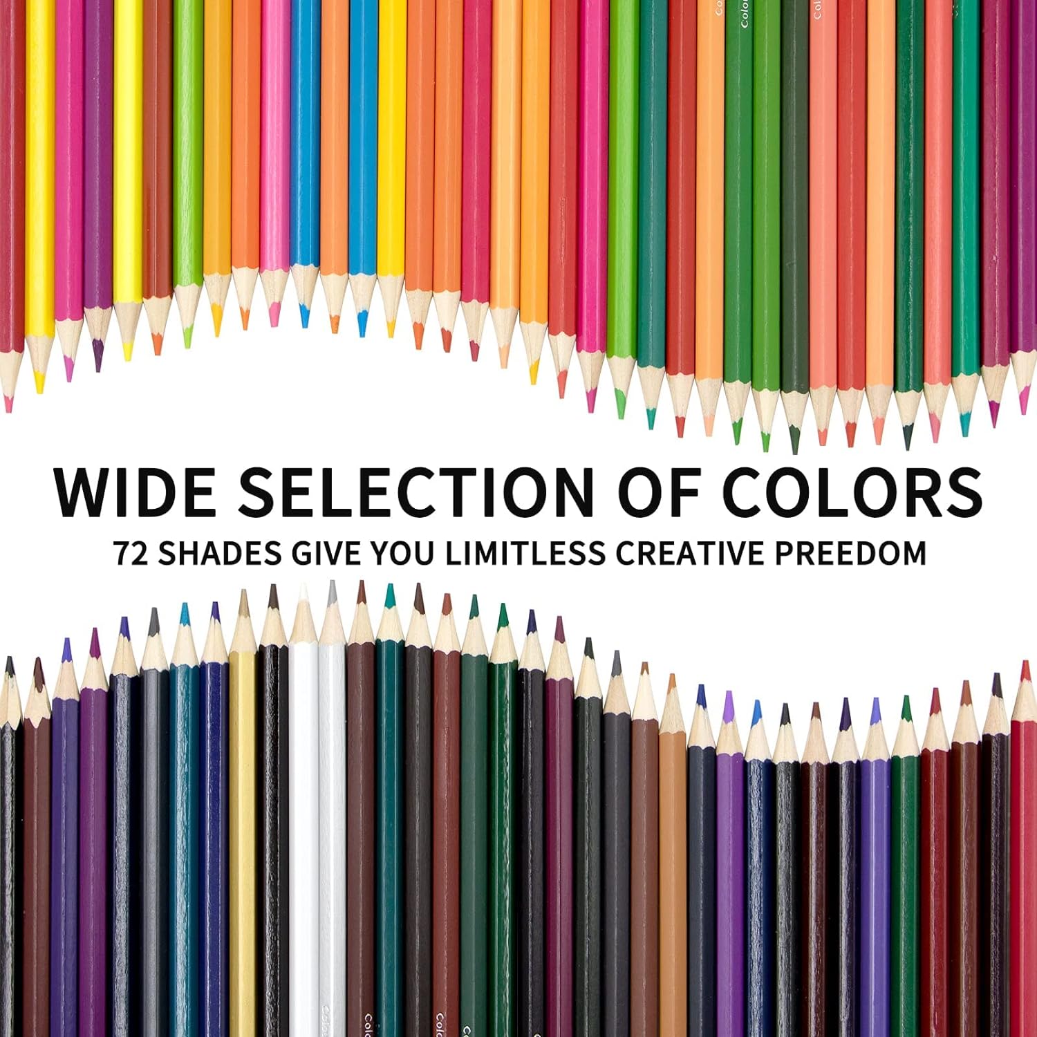 72-Colors Hexagon Oily Pencils Set for Artists and Students