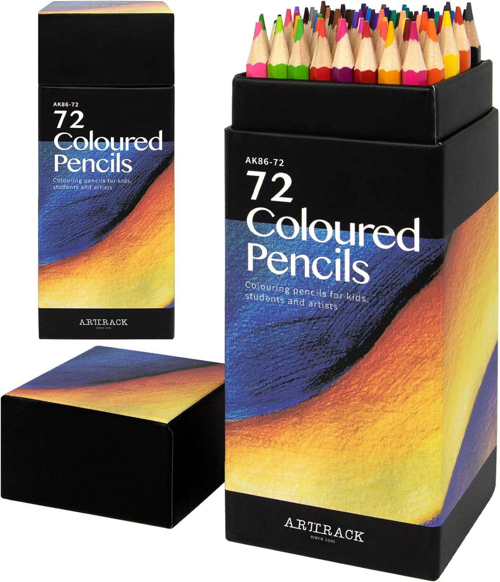 72-Colors Hexagon Oily Pencils Set for Artists and Students